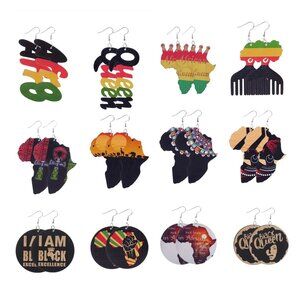 10 Afrocentric Earrings (Variety Pack)